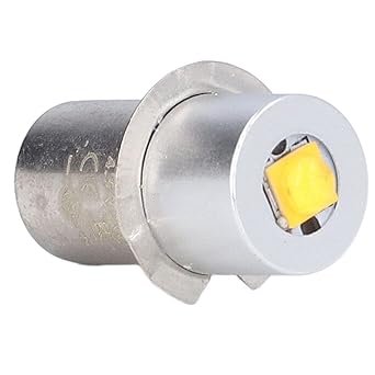 HAIBING Flashlight Light Bulbs, 4.5V 3W High Brightness Long Life Emergency Work Light Warm Light LED Flashlight Bulb for Home