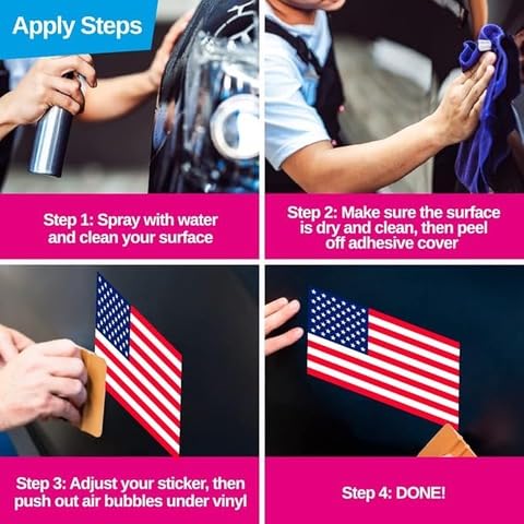 1 Inch Tall Sheet of All 50 US State Flags Stickers (Set United States US Fifty Vinyl Decal for Scrapbooking Made in USA - Thumbnail 3