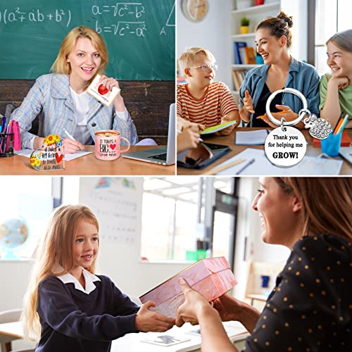 Derte Teacher Appreciation Gift Sets From Student Thank You Gifts Basket Graduation Gifts Coffee Mug Scented Candle Funny Socks Acrylic Keepsake Keychain Best Teacher Gifts For Women (Teacher) #TOP4