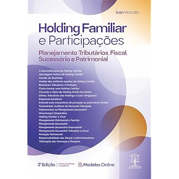 Capa do livro Holding Familiar e Participações - Planejamento Tributário, Fiscal, Sucessório e Patrimonial 3Ed.