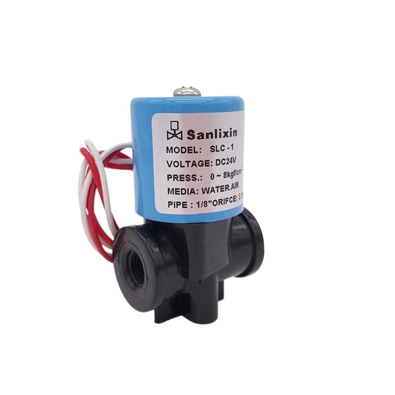 SLC-1 2 Way Water Dispenser Solenoid Valve Plastic 1/8" BSP DC AC Normal Close for Purifier RO Machine(DC12V)