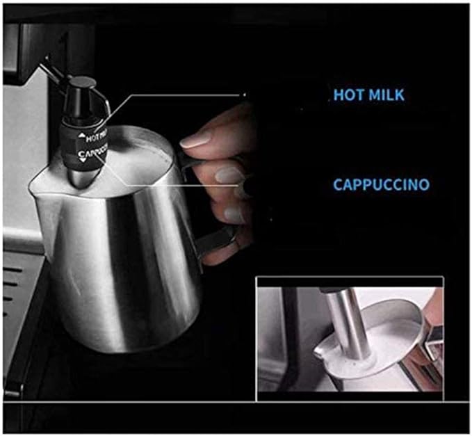 Cafetera Semi Automática de Bomba, 1100W, 1.1L, Blanca miniatura 6