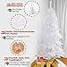 Yorbay Árbol de Navidad Artificial Blanco con Soporte en Metal, Decoración Navideña...