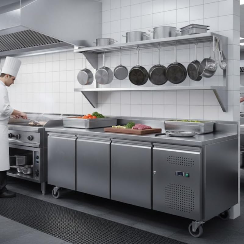 Générique Torre Pasticceria Refrigerata con Backsplash 3 Porte - 580L - Formato 600x400 - Tropicalizzato