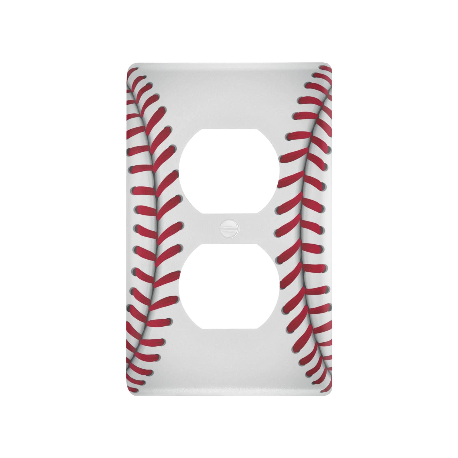 Cubierta de placas para interruptor de luz con diseño de béisbol