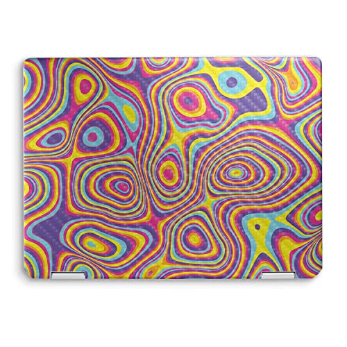 Image of MightySkins Carbon Fiber Skin Compatible with HP Spectre x360 14 inch (2022) Full Wrap Kit - Gobstopper | Protective, Durable Textured Carbon Fiber Finish | Easy to Apply | Made in The USA