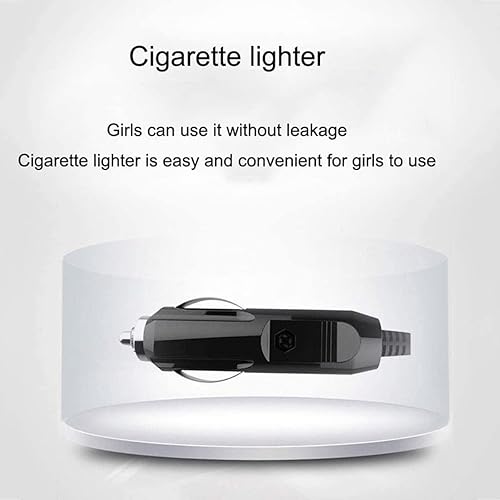 Miniatura 5 de Compresor de aire portátil Mini inflador Bomba eléctrica Bomba de aire para automóvil DC12V Bomba de neumático eléctrica con iluminación LED,