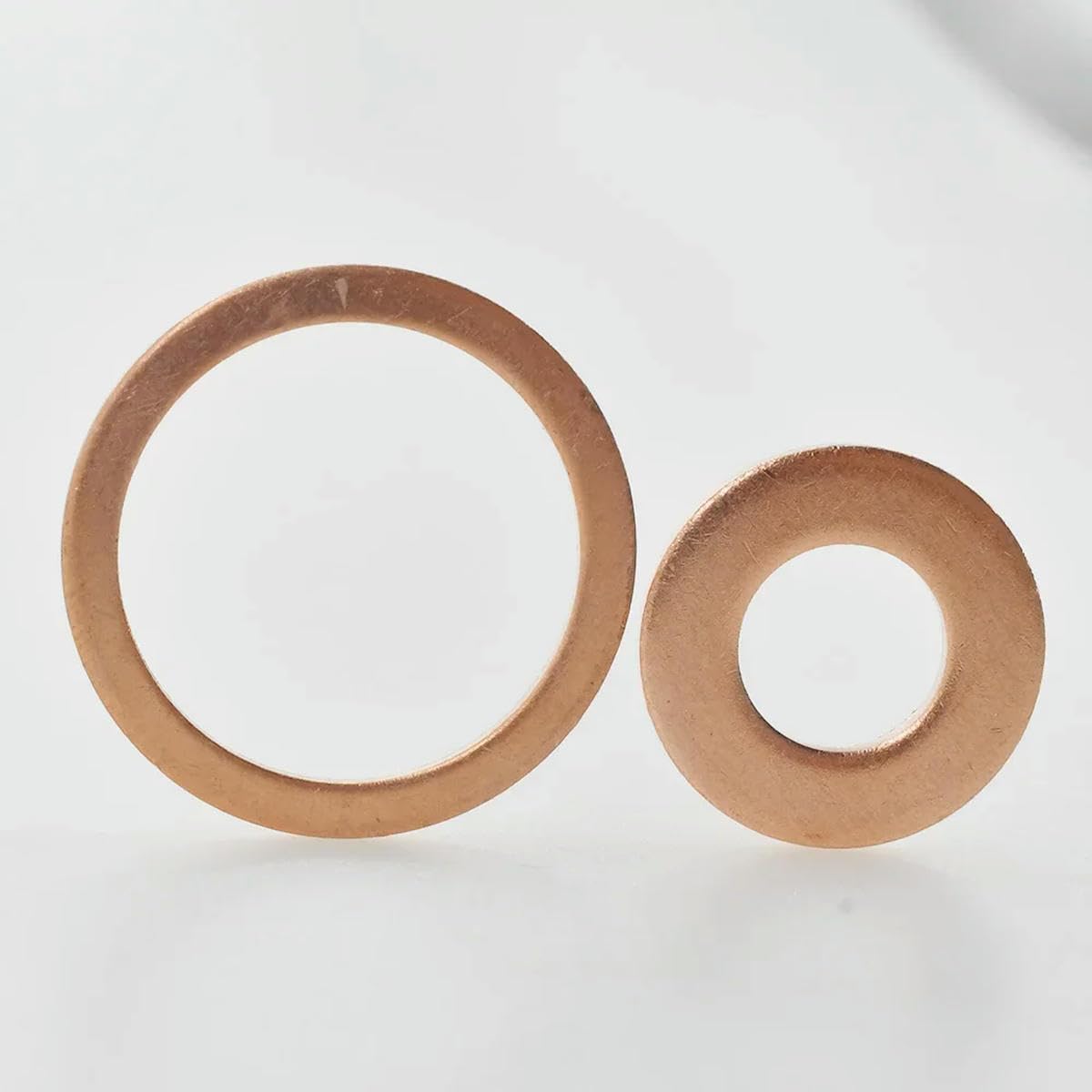 M5 M6 M8 M10 M12 M16 M18 M20 M22 M24 Arandelas sólidas de cobre puro Tapón de cárter de aceite para motocicleta de automóvil Junta de sellado Espaciadores Arandela-M20x26x1.5-200Pcs