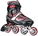 Chicago Skates Adjustable Red Inline Skates - Youth Medium (Adjusts Sizes 1-4)