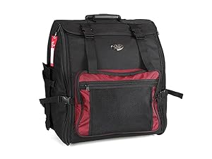 Leuchtklang Akkordeontasche Trolley Rucksack für 96 Bass