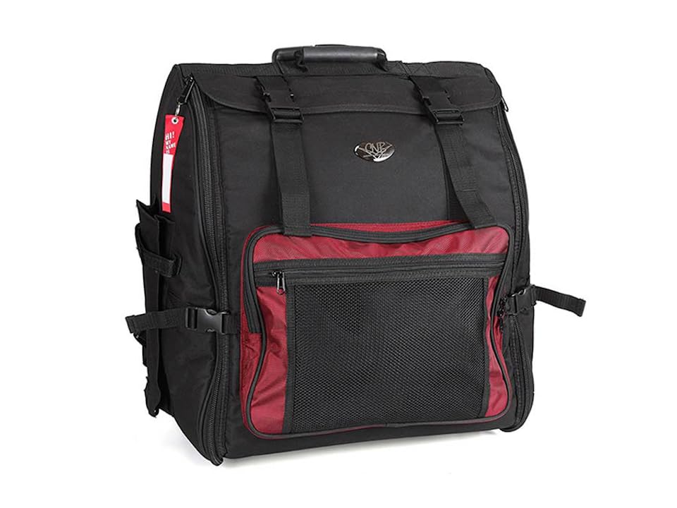 Sac à dos à roulettes pour accordéon 120 basses, Noir , Sac à dos