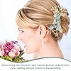 4 Pièces D'Accessoires Pour Cheveux Fleuris, Peignes À Cheveux, Accessoires Pour Cheveux De Mariée Boho, Épingles À Cheveux De Mariage En Strass, Coiffes Décoratives #4