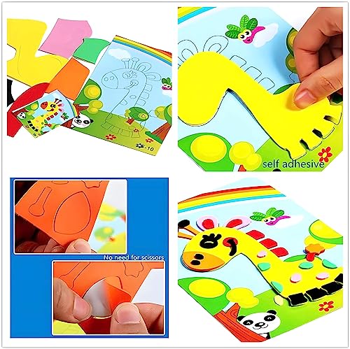 Motoeye KIDSLOVE A 20Pcs 3D Eva Foam Sticker Puzzle Game Diy Cartoon Animal Learning Education Toys thumb #1