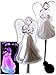 Florals Solar LED Angel Lights, Garden Stake Outdoor Yard Decor Landscape LED Lamp Lights, Great Gift