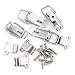 ITROLLE 4PCS 58mm 90 Degree Right Angle Latch Stainless Steel Tool Box Hood Locks Latches Spring Loaded Trigger Lock Clasp Buckle Latch Tool Box Hasps
