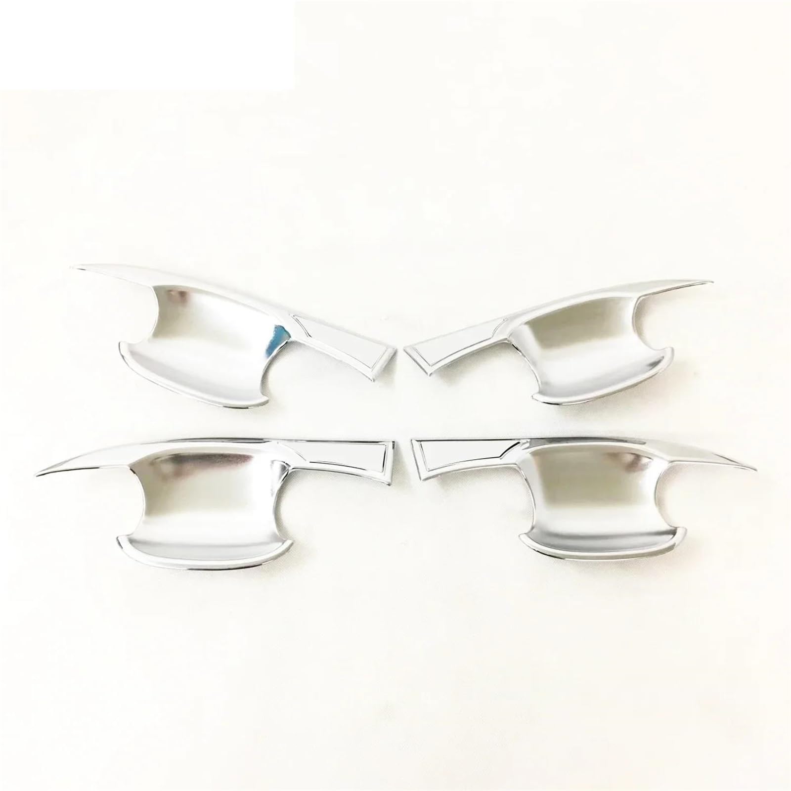 NOHEEU Side Door Handle Bowl Cover Trim for VW for Tiguan MK2 2017 2018 2019-2023 Chrome Car Exterior Accessories