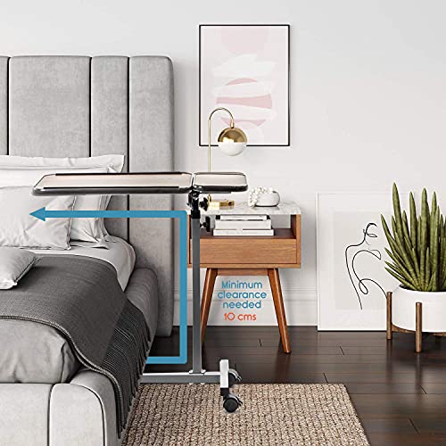 KosmoCare Oak Deluxe Tilt Top Height Adjustable Multipurpose Overbed