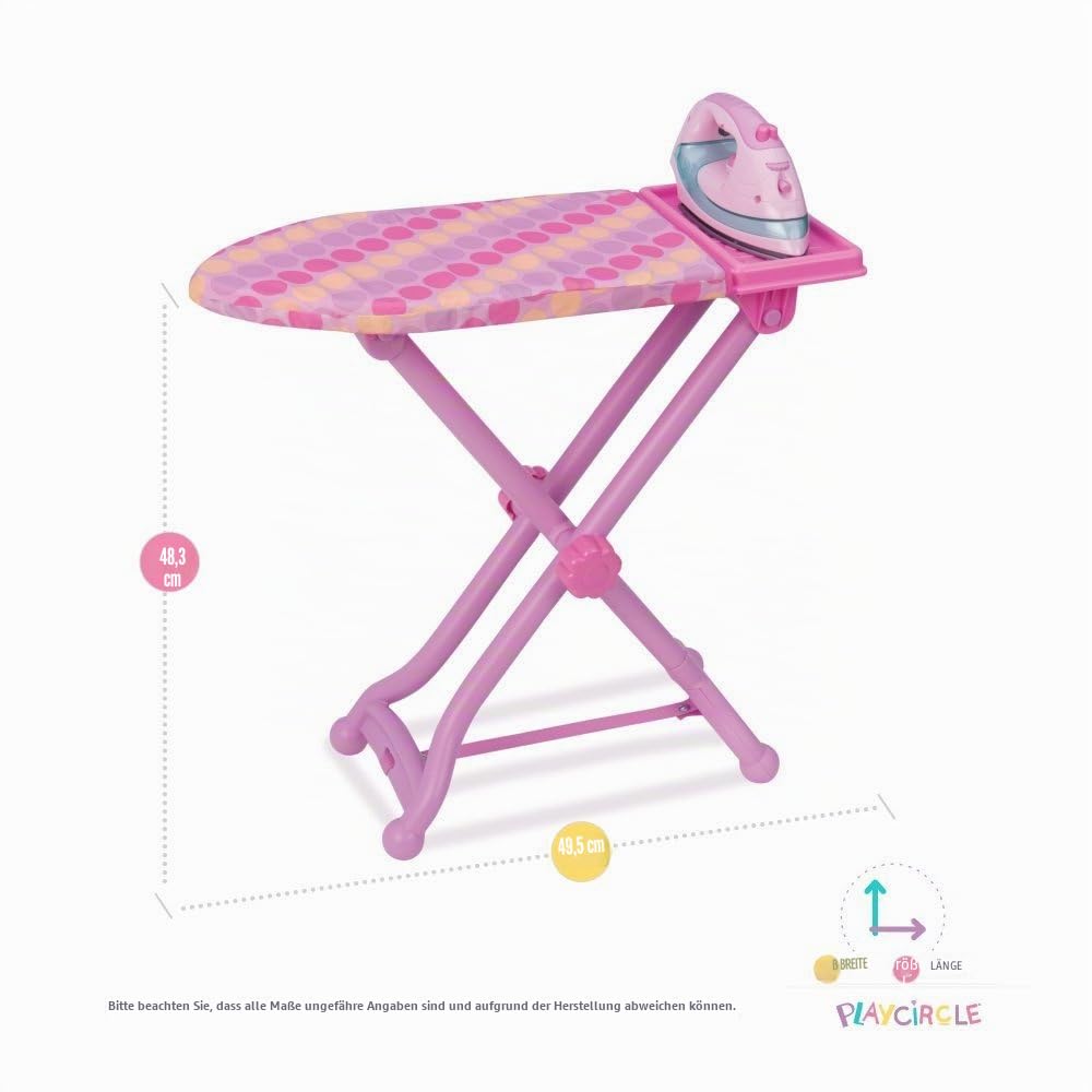 Battat - Bester gebügelter Bügeltisch - Hausputzset für Kinder - Spielzeugeisen - Zusammenklappbarer Bügeltisch - Vorgetäuschtes Spiel - 3 Jahre +