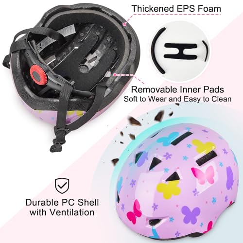 Image of Toddler Helmet, Baby Infant Kids Bike Helmet for Kids Age 1-3 /2-4 /3-5 /5-8 Adjustable Toddler Bike Helmets for Boys Girls for Scooter Skateboard Cycling