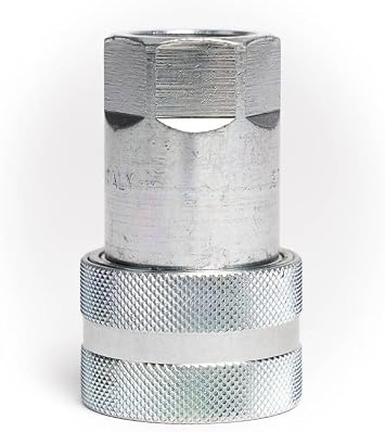 3/8 Hydraulic Quick Couplers with Poppet Valves - 4285 PSI, Heavy-Duty Hydraulic Connectors - High-Pressure Coupler - Strong, Secure Connections for Efficient Fluid Transfer
