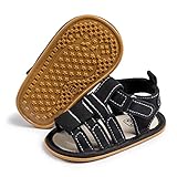 Zoolar Infant Boys Girls Sandals Breathable Premium Baby Summer Outdoor Casual Beach Shoes Lightweight Toddler Flower Bowknot Anti Slip Rubber Sole Newborn Prewalker First Crib Shoes