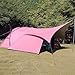 LYXXJRYBHD Camping Tent, Large Tent, Outdoor Awning, Roof Tent, Thickened, Tent Canopy Two in One, for Hiking, Fishing, Backpacking(Pink,Medium)