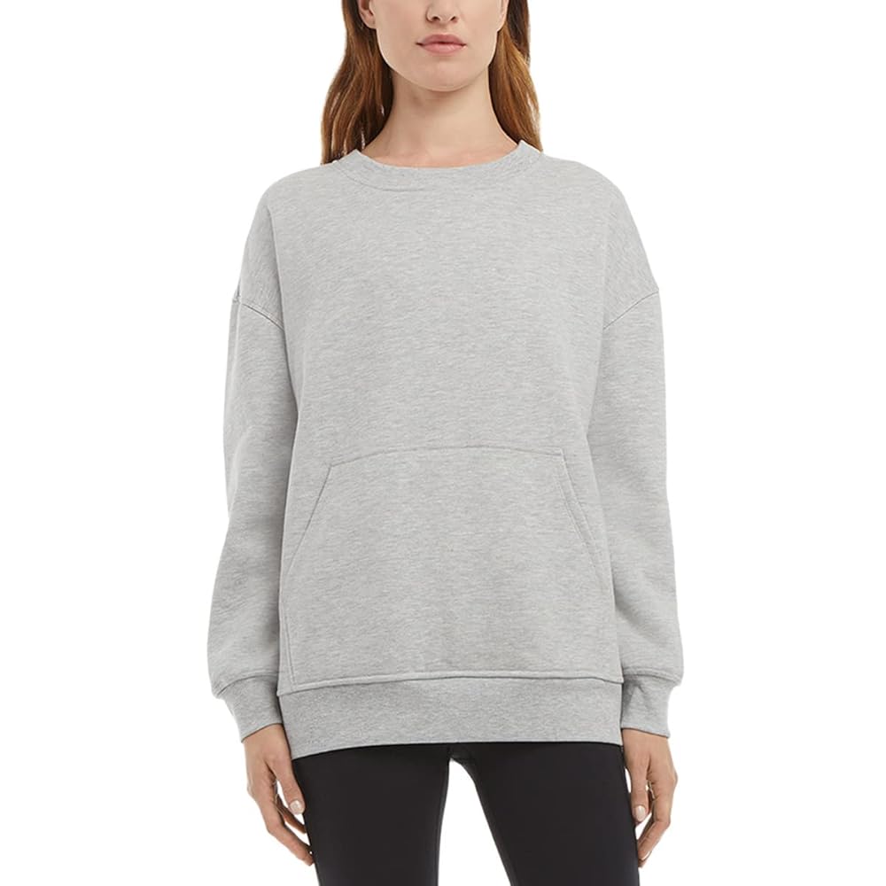 DANSKIN×UJOH　HYBRID OVERSIZE CREW Danskin Ladies' Oversized Crewneck Pullover with Pocket