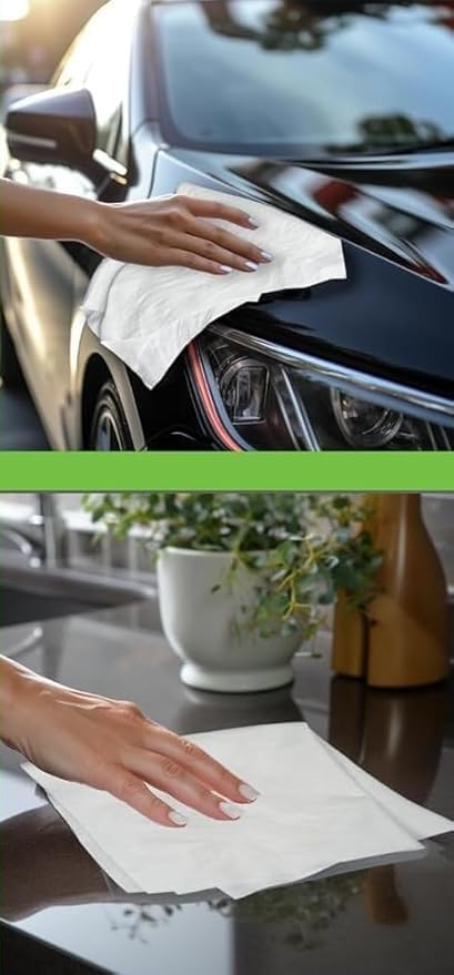 Miniatura 2 de Paquete de 3 paños de microfibra auténticos sin rayas.