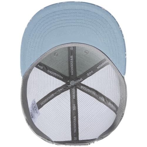 Image of BASSDASH Flat Brim Trucker Cap Adjustable Snapback Hat Mesh Back for Men Women