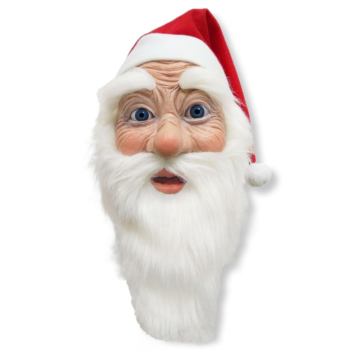 Amazon.co.jp: [monoii] サンタ コスプレ マスク 髭 サンタクロース お