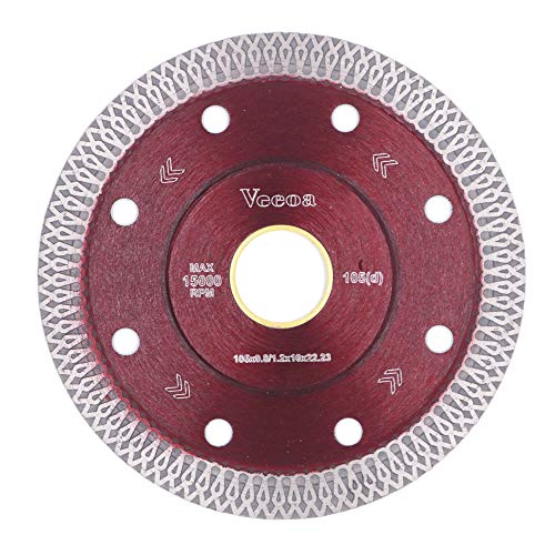 Vceoa 4 Inch Super Thin Diamond Saw Blade for Cutting Porcelain Tiles,Granite Marble Ceramics (4