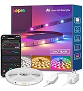 Lepro S2 RGBICWW Led Light Strips, RGBIC with Warm and Cool White, WiFi Led Lights Work with Alex...