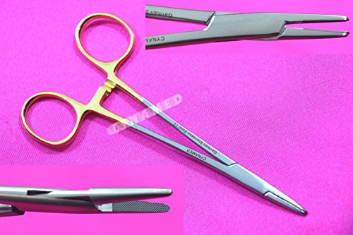 German Stainless Delicate TC Mayo HEGAR Needle Holder Driver 5 Inches with Tungsten Carbide Inserts