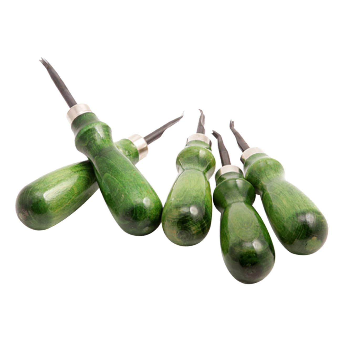 STOBOK 4sets Strumenti Per Smussare Bordi Pelle Strumento Artigianale Per Fai Da Te Manico Per Lavori Di Pelle e Progetti