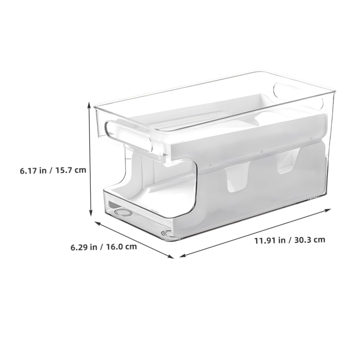 Hemobllo Eieraufbewahrungsbox Kühlschrank Transparente Stapelbare Eierhalterung Mit Doppeltem Schichtdesign Für Platzsparende Lagerung Und Einfache Entnahme Für Aufbewahrung Von Frischen