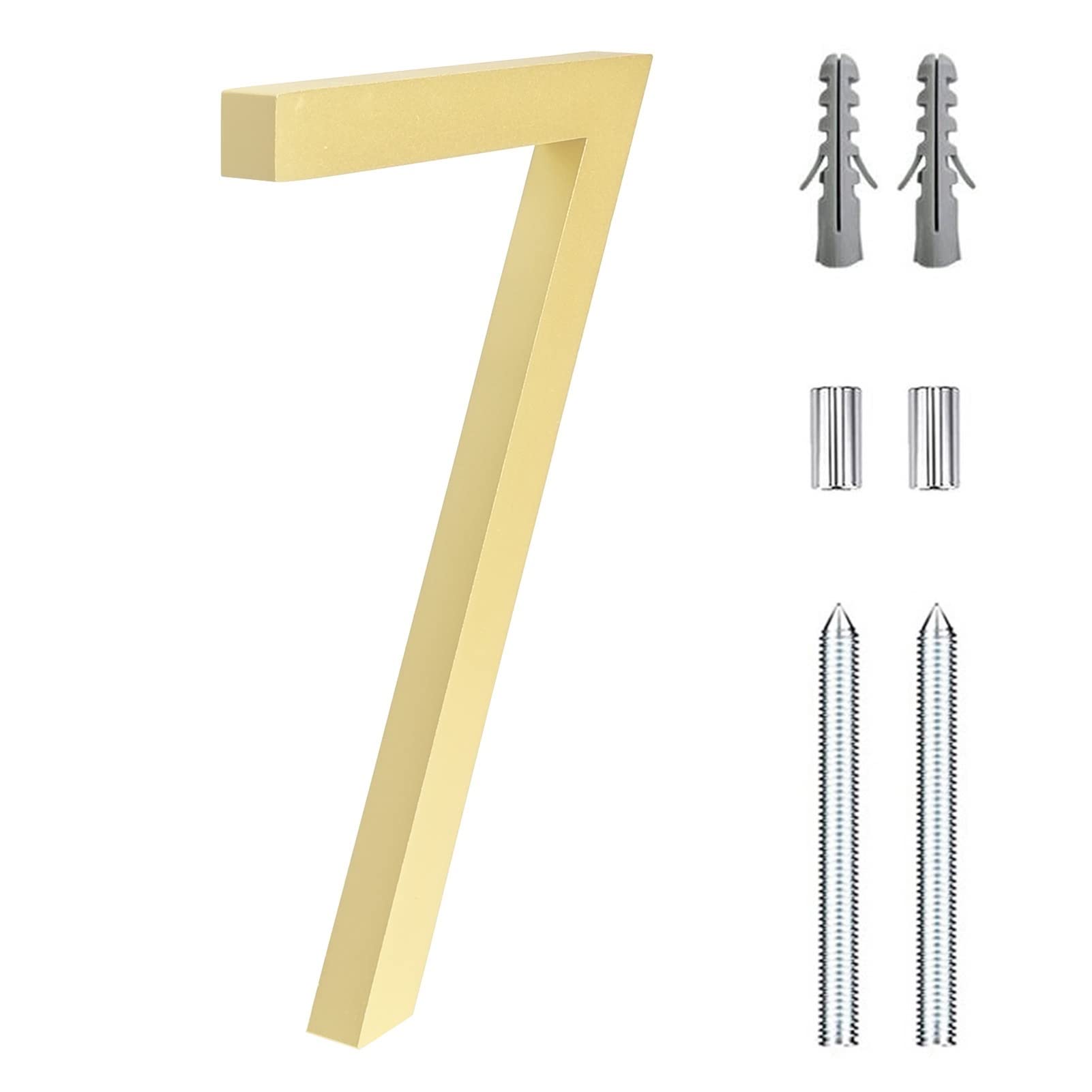 numero civico, 15 cm 3d moderno galleggiante da 6 pollici for la decorazione della cassetta postale del cortile Segnaletica digitale