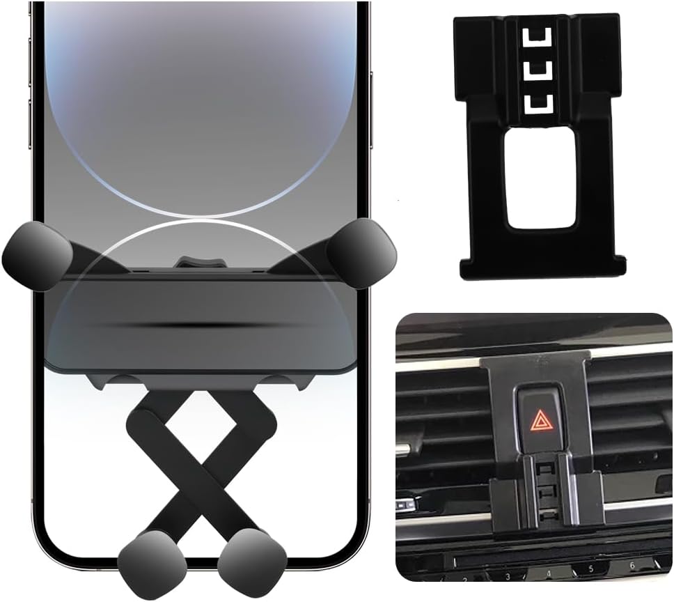 Car Phone Holder for BMW X3/X4 Auto Accessories [Only for 2022-2024 X3/X4 12.3" infotainment touchscreen] [XX No Fit 10.25" central touchscreen XX] [Auto Lock Hands Free Automobile Cell Phone Mount]