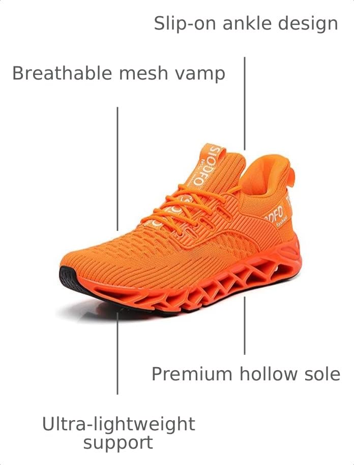 Image of Mens Running Shoes Non Slip Athletic Tennis Walking Fashion Sneakers