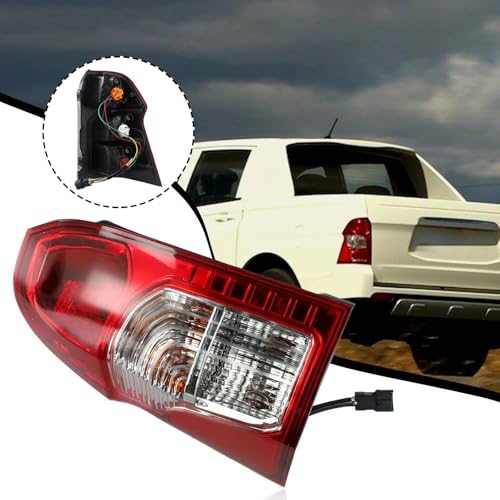 Luz trasera izquierda coche Ssangyong Actyon solucione piloto roto con ABS rojo resistente 3