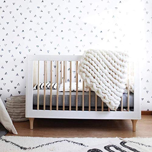 Viyear Chunky Knit Blanket Soft Handmade Knitting Throw Bedroom Sofa Decor Super Large White 59"X 59" #TOP4