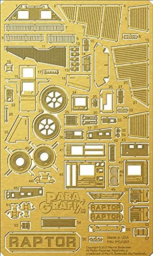 BIBNY Paragrafix 1/32 Scale BSG Raptor Photoetch Set PGX207