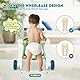 Lauflernhilfe Baby, Lauflernwagen 6 in 1 mit Musik und Abnehmbarem Spielboard, Laufwagen Baby Walker Spielzeug Für ab 6 9 18 Monate