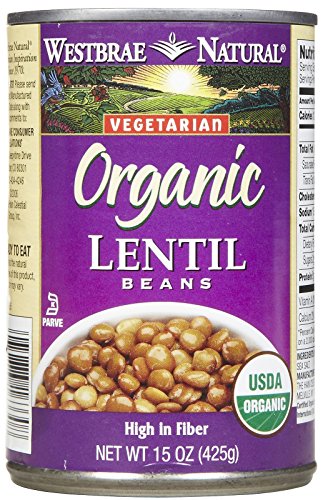 Westbrae Natural Vegetarian Organic Lentil Beans - 15 oz
