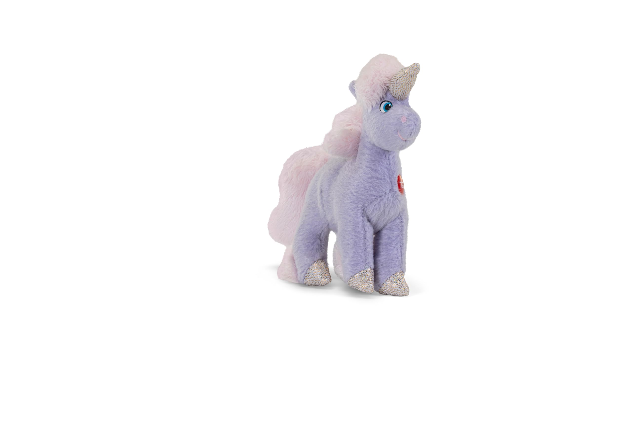 Trudi Sw Col Unicorno viola Peluche unicorno arcobaleno, regalo bambini compleanno | 10x10x4cm taglia XXS | Fantasy Unicorn collection | modello 55919