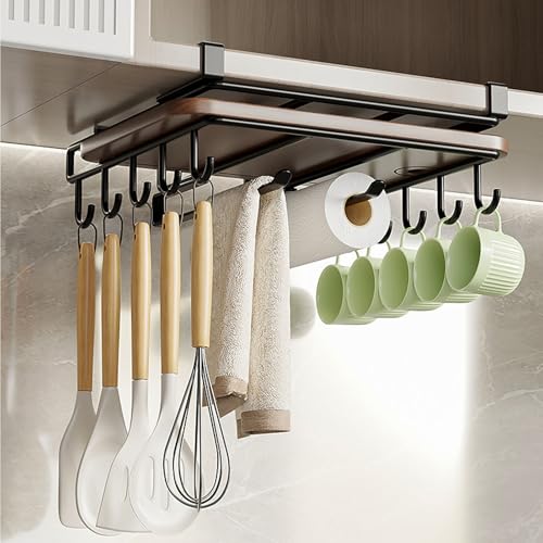 Estante para tabla de cortar EMUKOEP de acero al carbono para ahorrar espacio bajo el armario 6