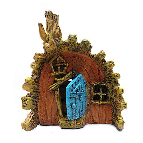 M2cbridge Aquarium Decor Castle Fish Tank Decoration Stands Egyptian Pyramid Rockery Hiding Cave Tree House Hideout (Tree House) - Thumbnail 7