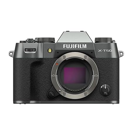 Fujifilm X-T50 40 MP APS-C X-Trans Sensor|Retro Style mirrorless Camera|4k/6.2k vlogging|High Speed Recording FHD 240fps - Charcoal