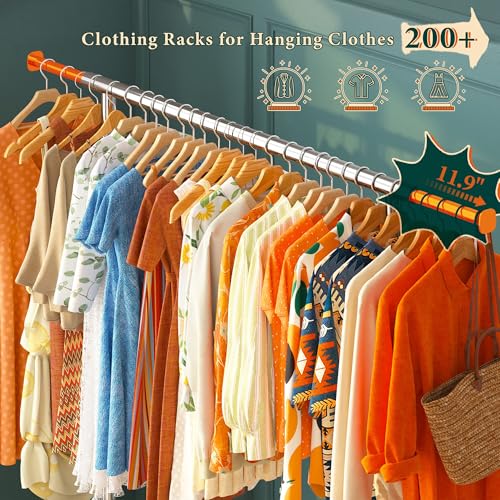 Image of Raybee Heavy Duty Clothes Rack 530LBS Adjustable Rolling Clothes Rack