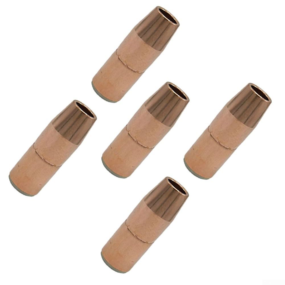 Boquilla de soldadura N-A5814C para Miller para Acculock S grande de 5/8 pulgadas, compatible con MDX-250 y, para puntas de antorcha MIG de la serie Bernard BTB, construcción de cobre (5 unidades)