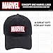 Marvel Logo Cotton Adjustable Dad Hat, Black, One Size